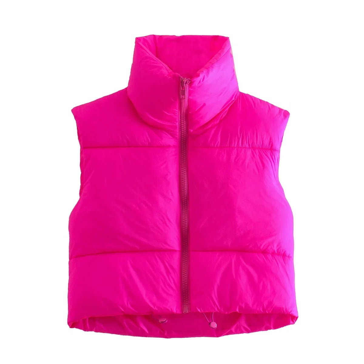 Doudoune Légère Épaisse Femme Col Montant Hiver.