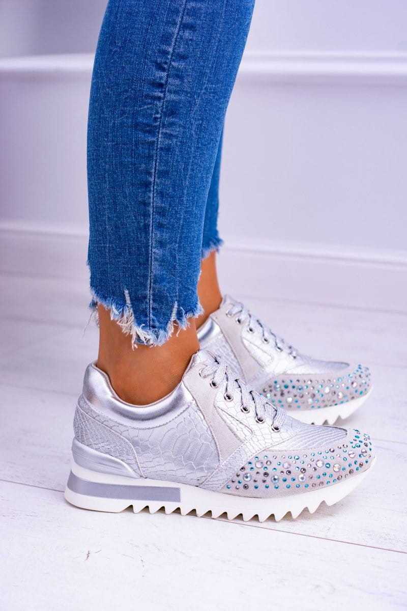 Nouvelles baskets de sport mode avec strass pour femmes