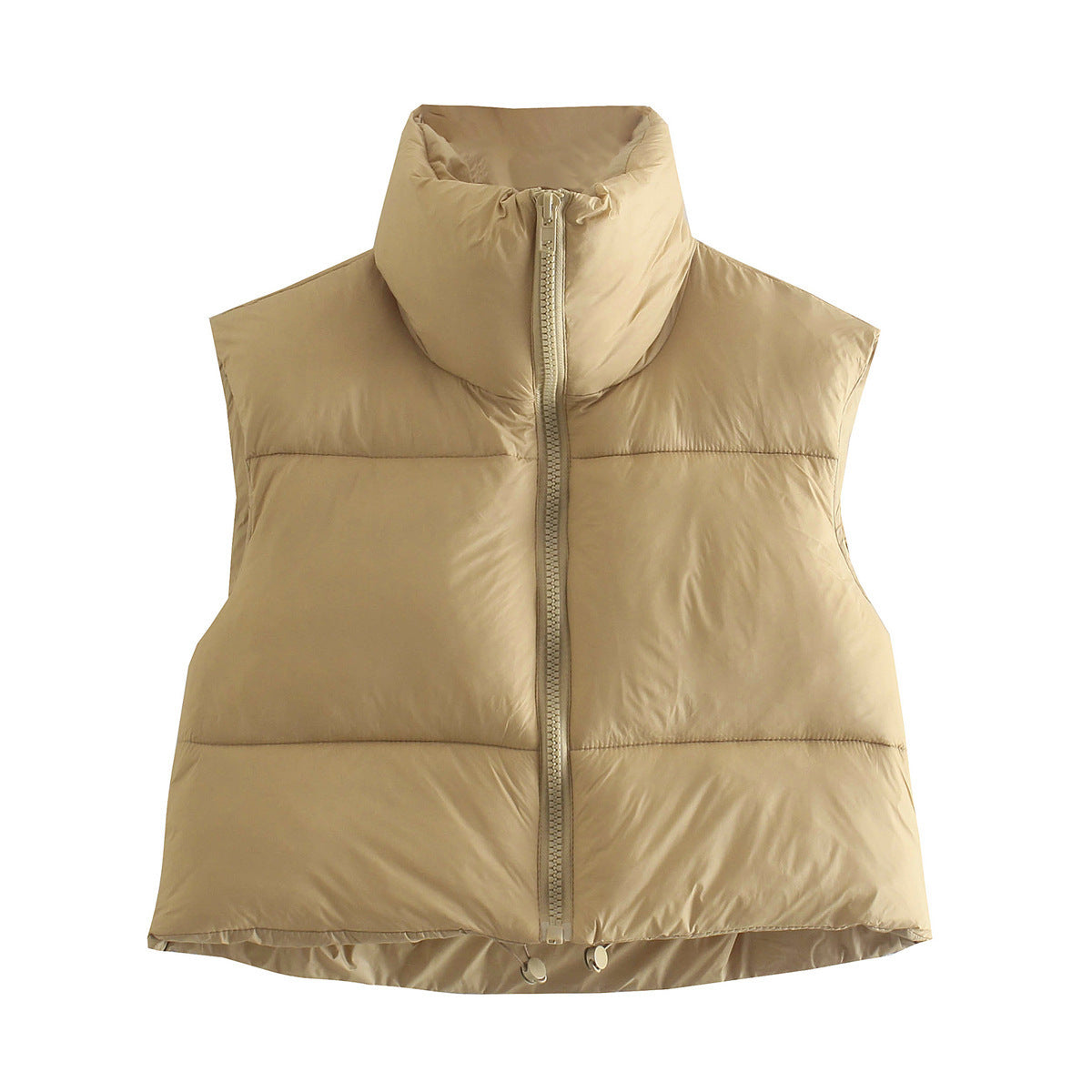 Doudoune Légère Épaisse Femme Col Montant Hiver.
