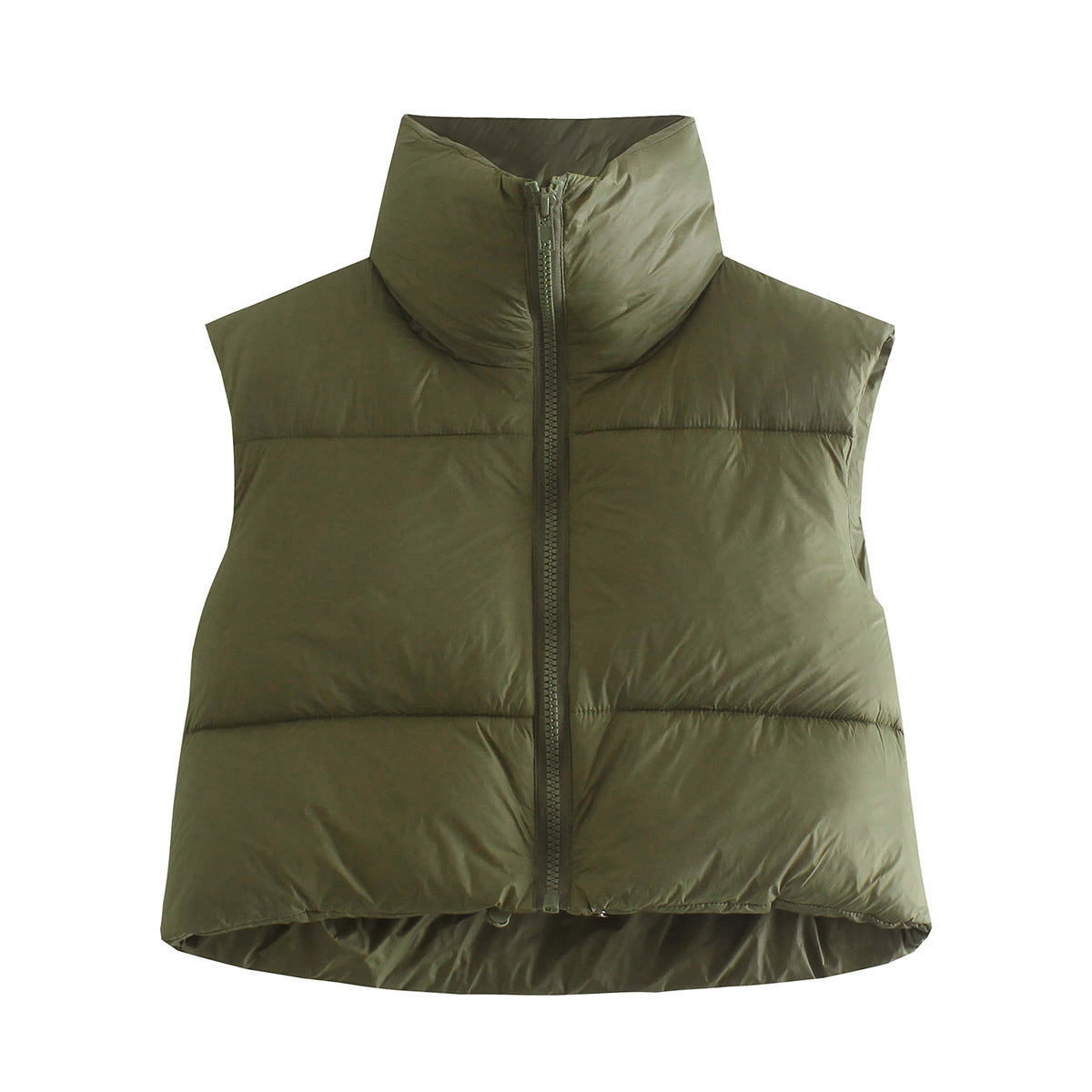 Doudoune Légère Épaisse Femme Col Montant Hiver.