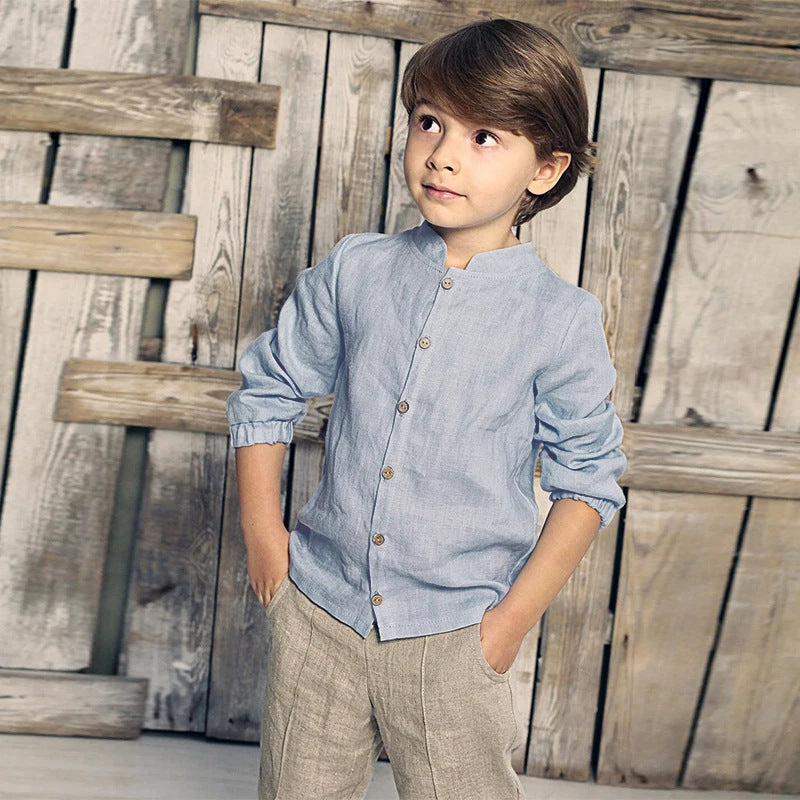 Chemise Enfant Manches Longues Casual