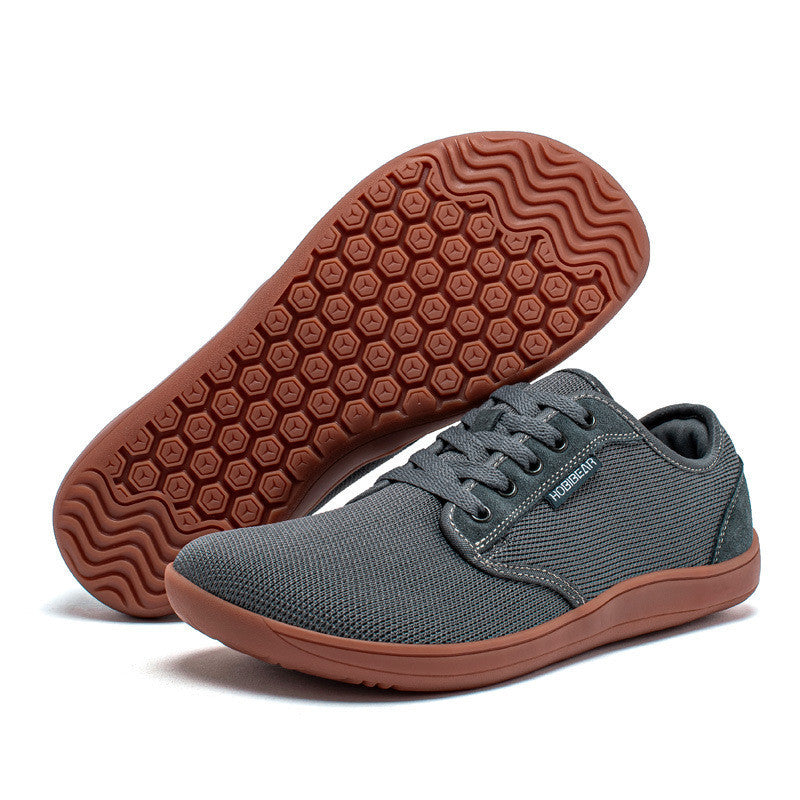 Chaussures décontractées en cuir suédé pour hommes, semelle souple,