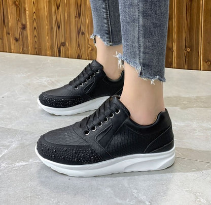 Nouvelles baskets de sport mode avec strass pour femmes