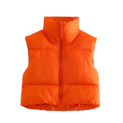 Doudoune Légère Épaisse Femme Col Montant Hiver.